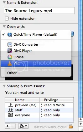 set default media player in mac os x